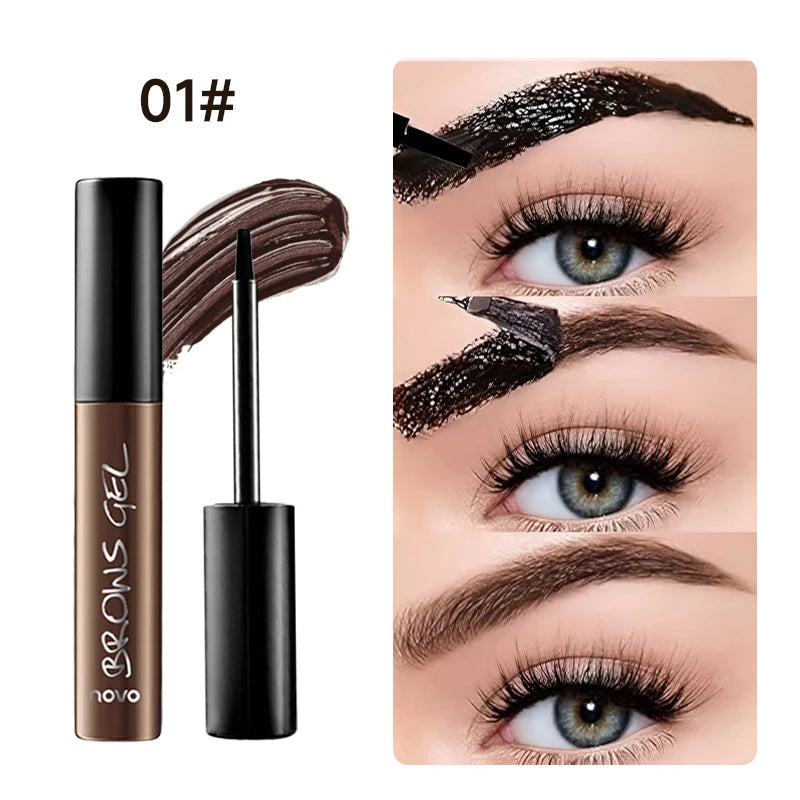 Long-Lasting Eyebrow Tint Gel, Waterproof, Semi-Permanent, Quick-Dry Transfer, Eyebrow Tattoo Beauty Cream, All Skin Types