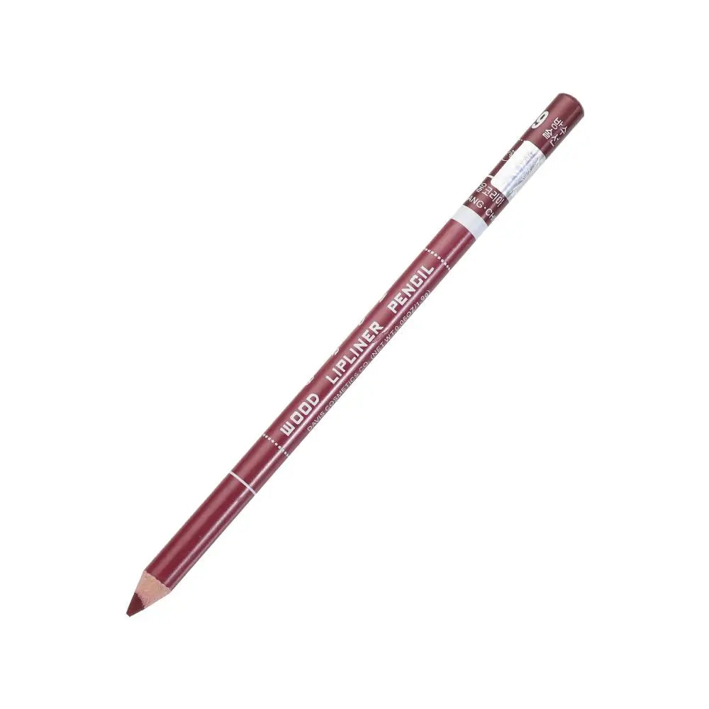 1PC Matte Natural Wood Lip liner Pen Waterproof Long Lasting Lipstick Pencil Contour Matte Lady Charming Women's Makeup Tool