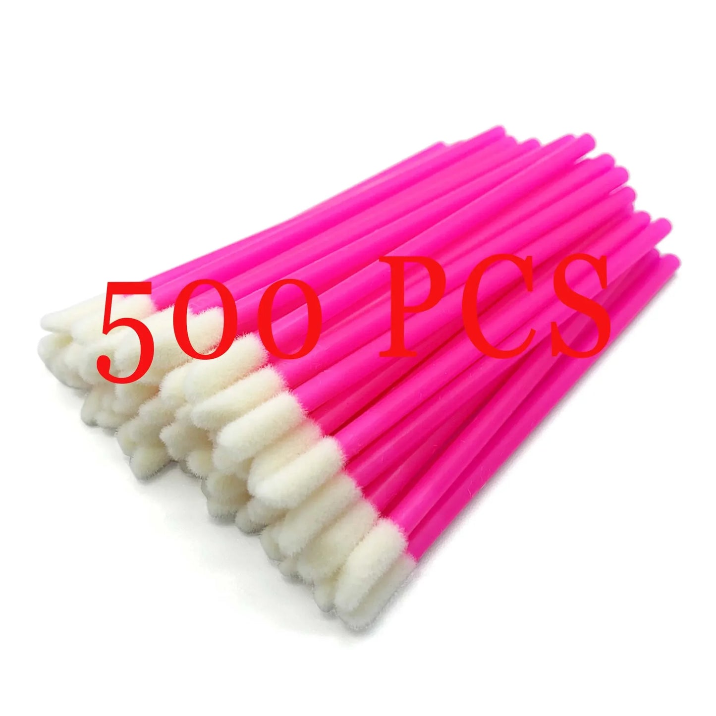 500pcs Disposable Lip Brush Makeup Brushes Eyelashes Extension Applicator Lipstick Wands Set Cosmetic Colourful Make Up Tools