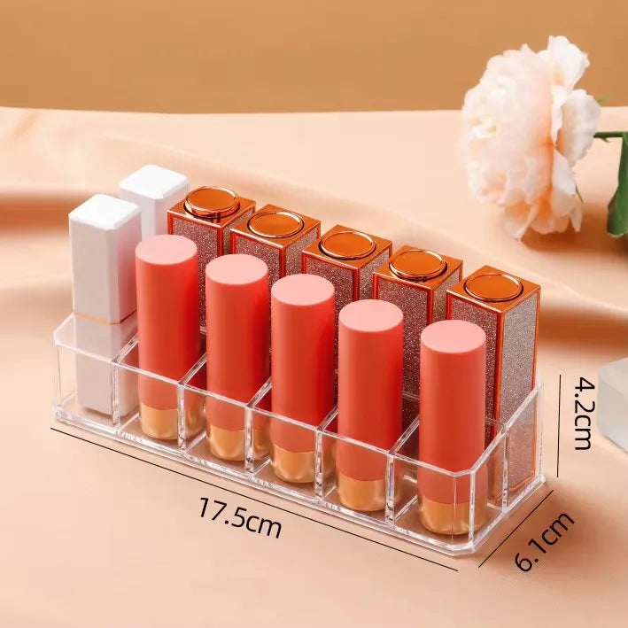 Multifunctio Makeup Lipstick Case Makeup Organizer Storage Box Lipstick Display Stand Holder Cosmetic Jewelry Organizer Box
