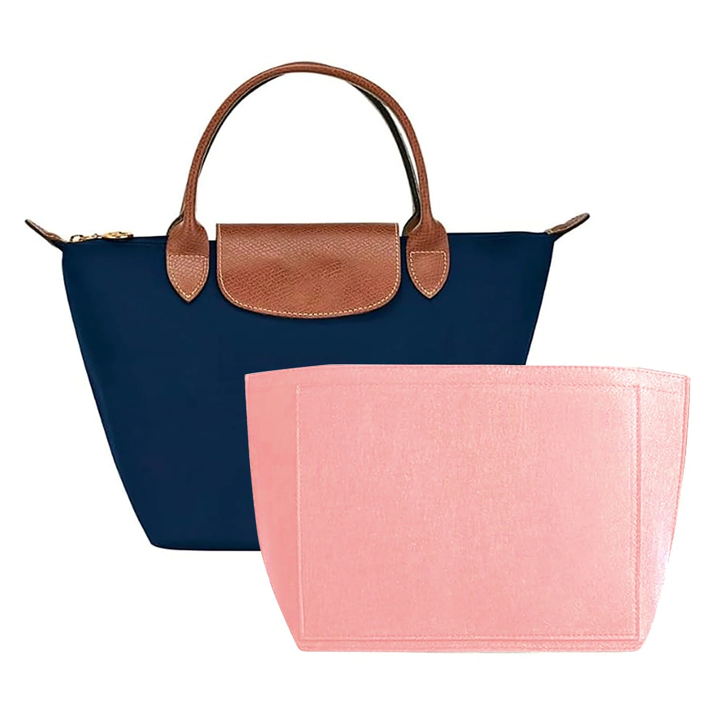 Felt Insert Bag Fits For Handbag Liner Bag Felt Cloth Makeup Bag Support Travel Portable Insert Purse Organizer