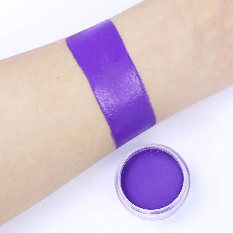 2025New 30g/pc Purple and Blue Water Based Face And Body Painting Non-toxic Professional Makeup Pigment For Halloween Costume