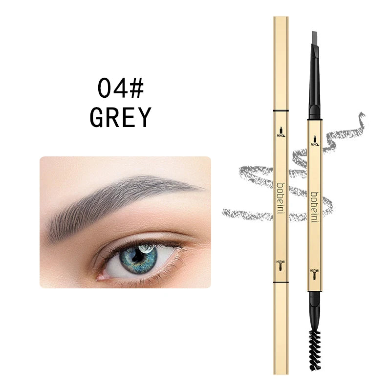 6-color small gold eyeliner pen - double-ended long-lasting eyeliner, waterproof and non-marring eyeliner, brush-style eyeliner