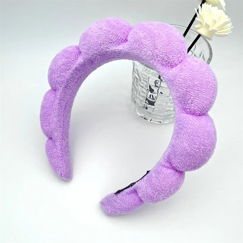 Bath face sponge hair band beauty makeup yoga multi-use solid hair band