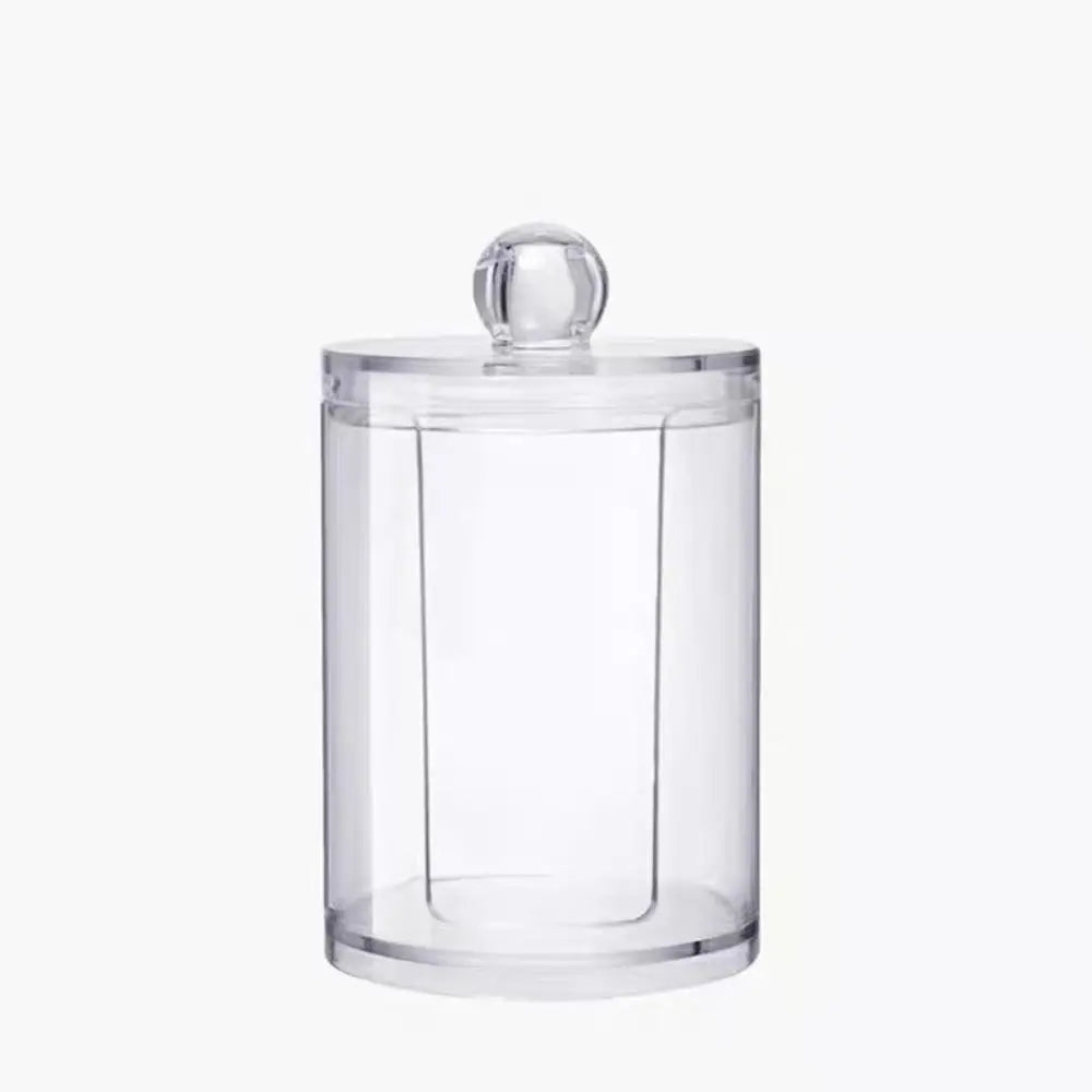 Acrylic Cotton Swab Makeup Organizer Cosmetics Storage Box Portable Make Up Cotton Pad Holder Container Storage Case