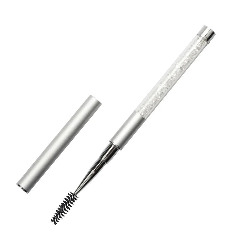 Rhinestone Handle Lash Brush Reusable Eyelash Brushes Mascara Applicator Wand Brushes Eyelash Extension Makeup Tool Eyelashes