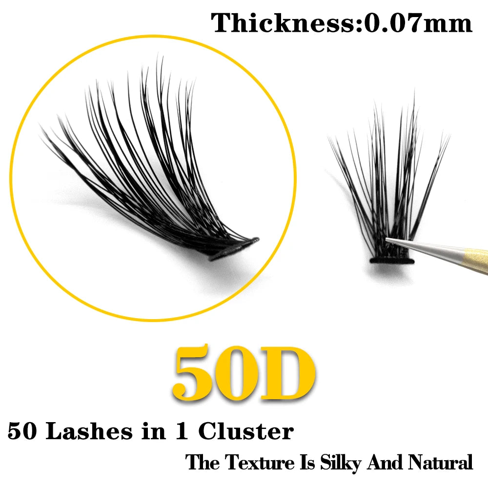20D/30D/40D/50D 60 Bundles Mink Eyelashes Extension Natural 3D Russian Volume Fake Lashes Individual Cluster Makeup Tools Cilia