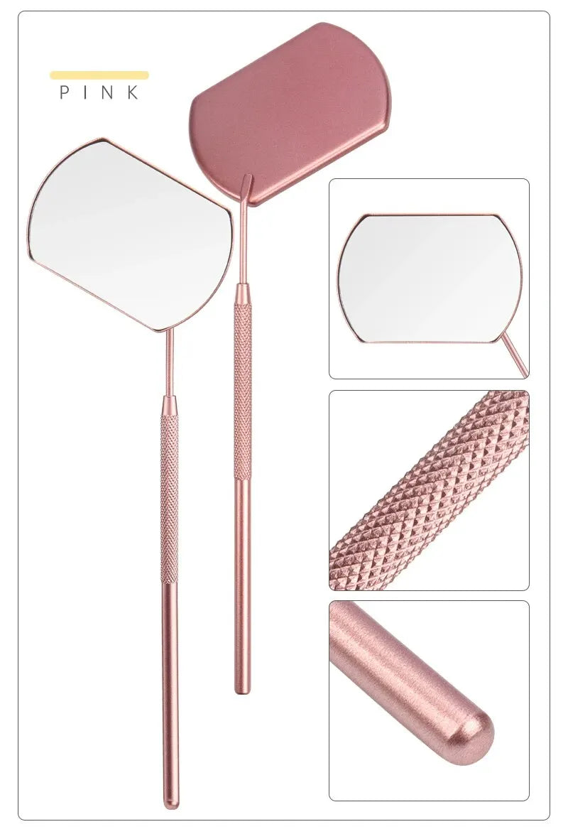 1 PCs Lash Extension Mirror Eyelash Extension Grafting Tools Stainless Steel Multifunction Checking Lash Mirror Beauty Makeup