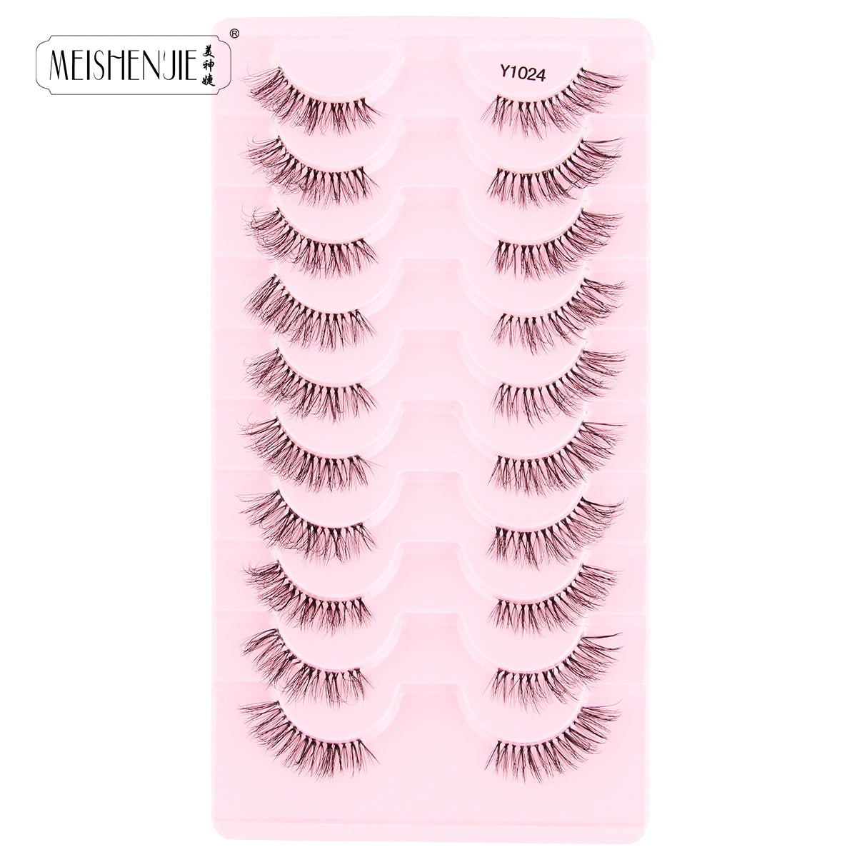 3/10 Pairs Half Lashes Cat Eyelashes Natural Long Handmade 3D Mink Lashes Makeup Tool Reusable Fake Eyelash maquillaje Faux Cils