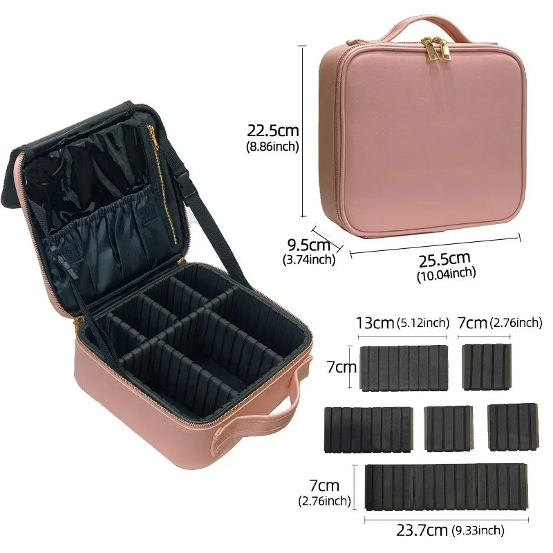 New Makeup Bag For Women Large Capacity Cosmetic Bags Beauty Salon Tattoos Nail Art Tool Bin Case