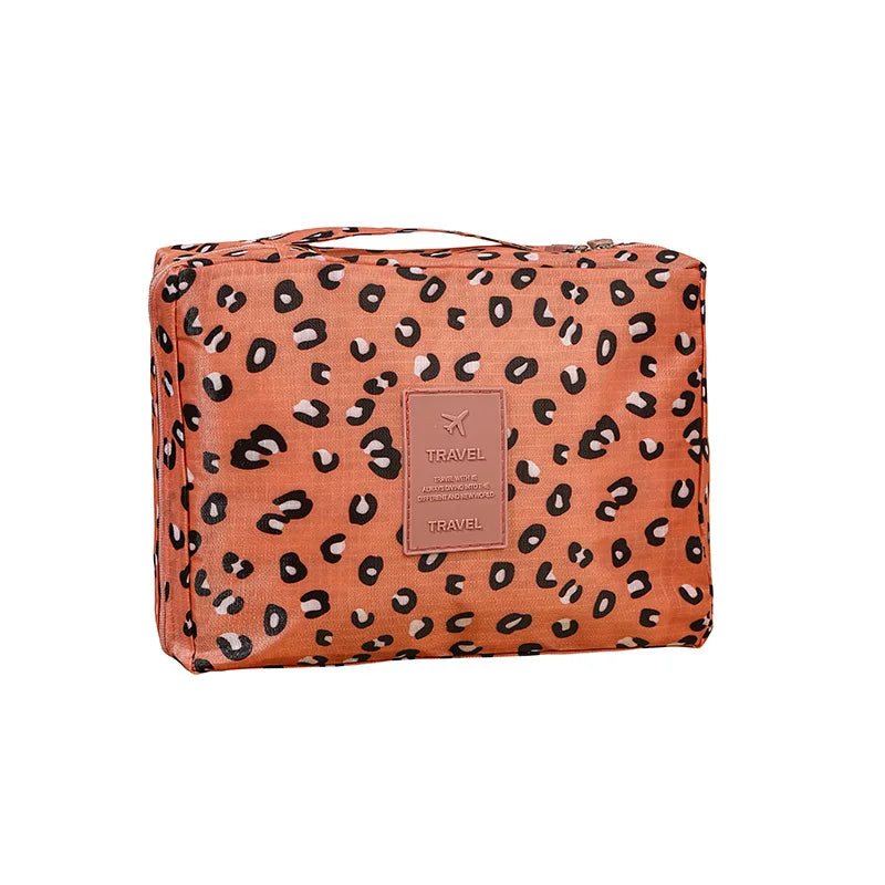 Women's Waterproof Makeup & Toiletries Travel Bag | Portable Cosmetic Organizer, Hanging Shower Pouch