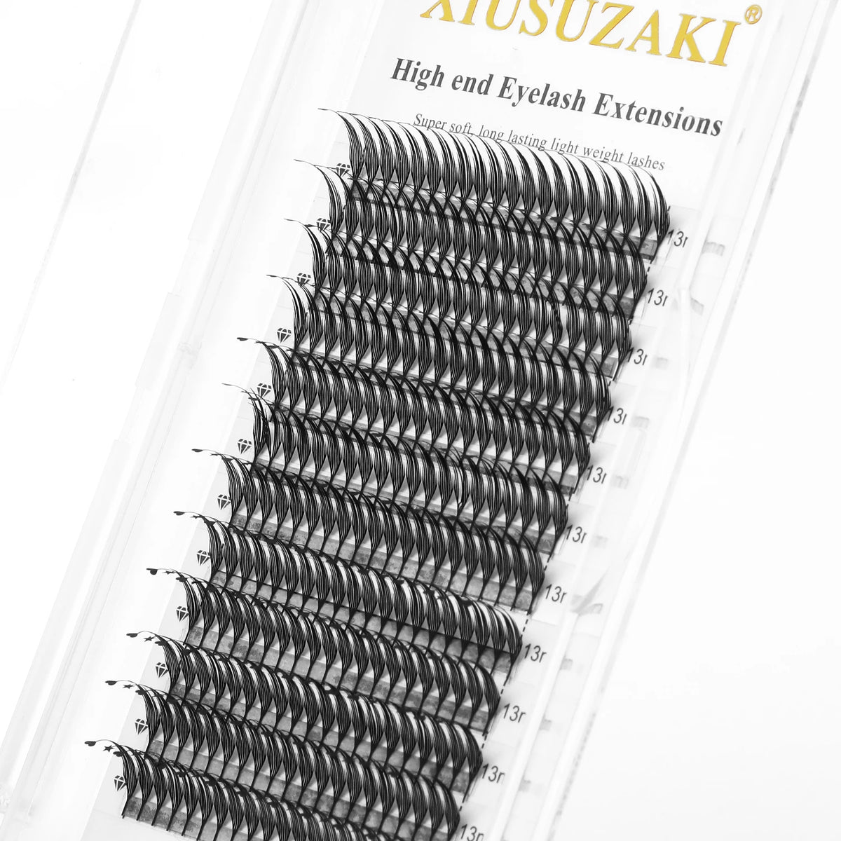 XIUSUZAKI Feather Shape Premade Fan Lashes New Heart Star Comic Spire Lashes Individual Volume False Eyelashes Extensions Makeup