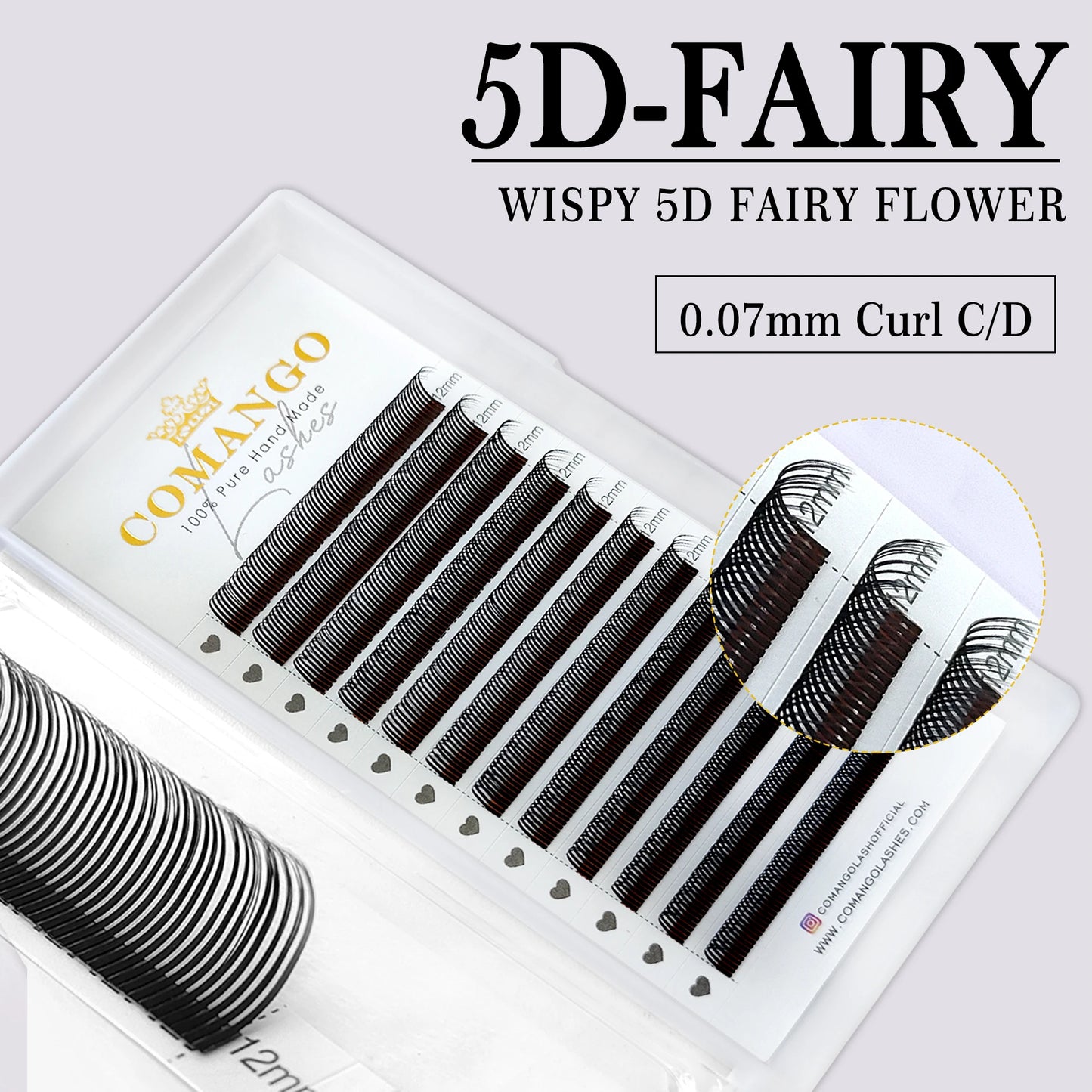 CoMango Premium 5D Flower Fairy Flora Lashes Premade Fans Individual Lashes Extension Soft Natural Makeup Wholesale Supplier