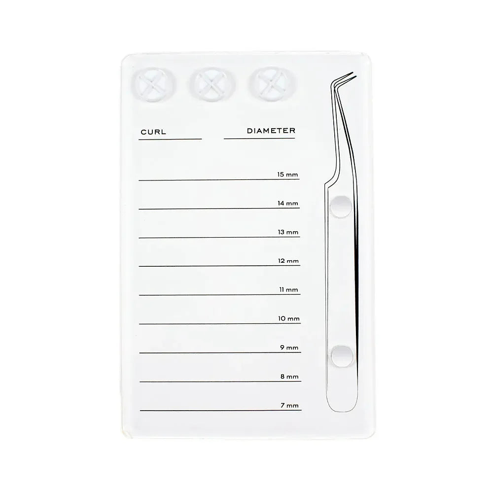 Wholesale 1Pcs Eyelash Holder Eyelash Extension Glue Pallet Acrylic Board for Lashes False Eyelashes Pad Lash Makeup Tools