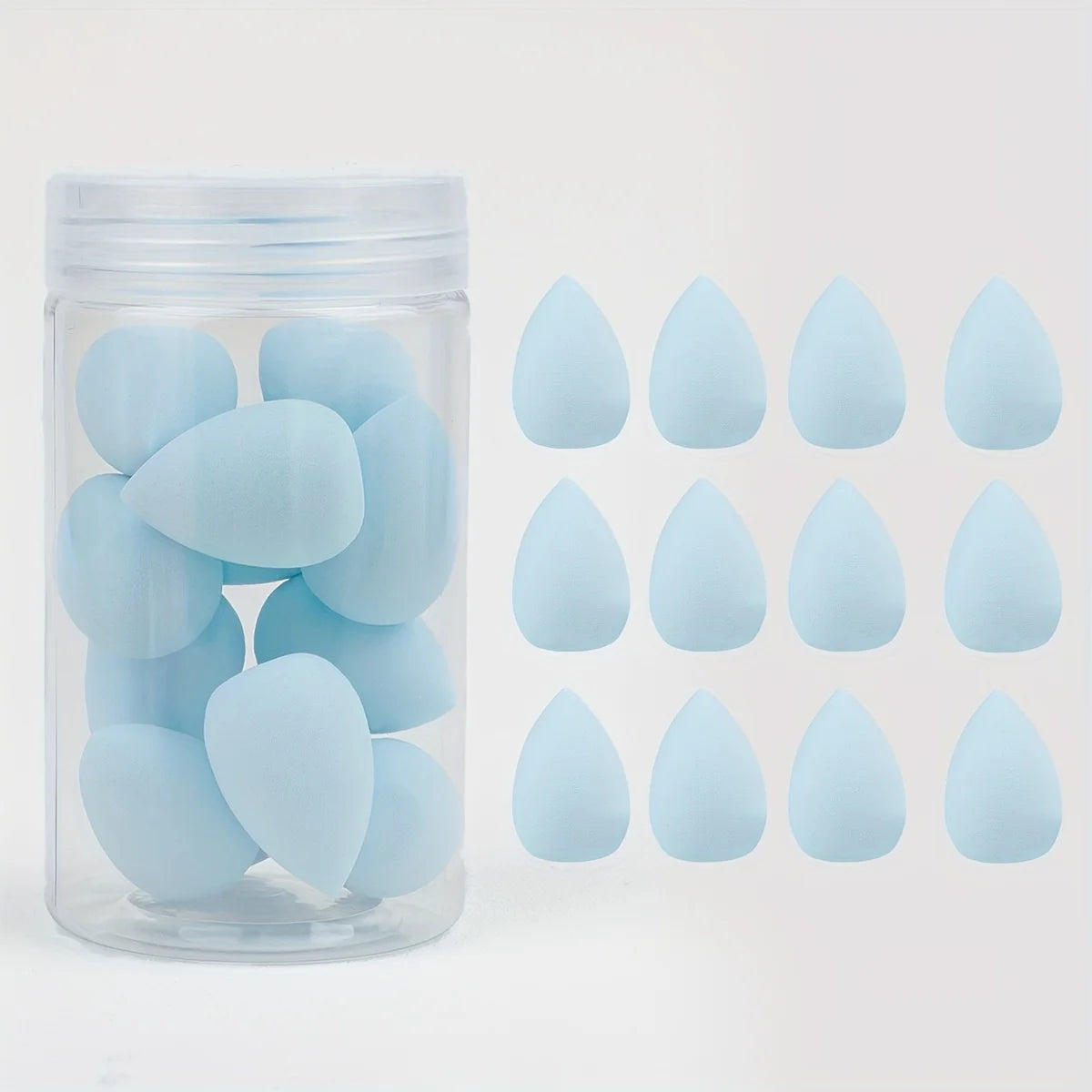 12pcs Mini Makeup Sponges - Soft, Latex-Free for Flawless Foundation Application, Wet & Dry Use, Alcohol-Free