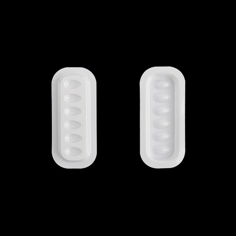 100pcs Disposable Eyelash Extension Glue Holder Pallet Gasket Lash Adhesive Container Tray Eyes Pad Long Strip Makeup Tool