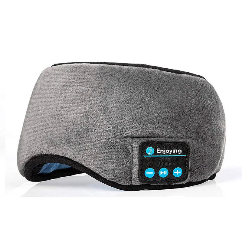 Bluetooth Wireless Headphones Sleeping Eye Mask Earphones Smart Music Sleep Headband Soft Elastic Eye Cover Headset Yoga Travel