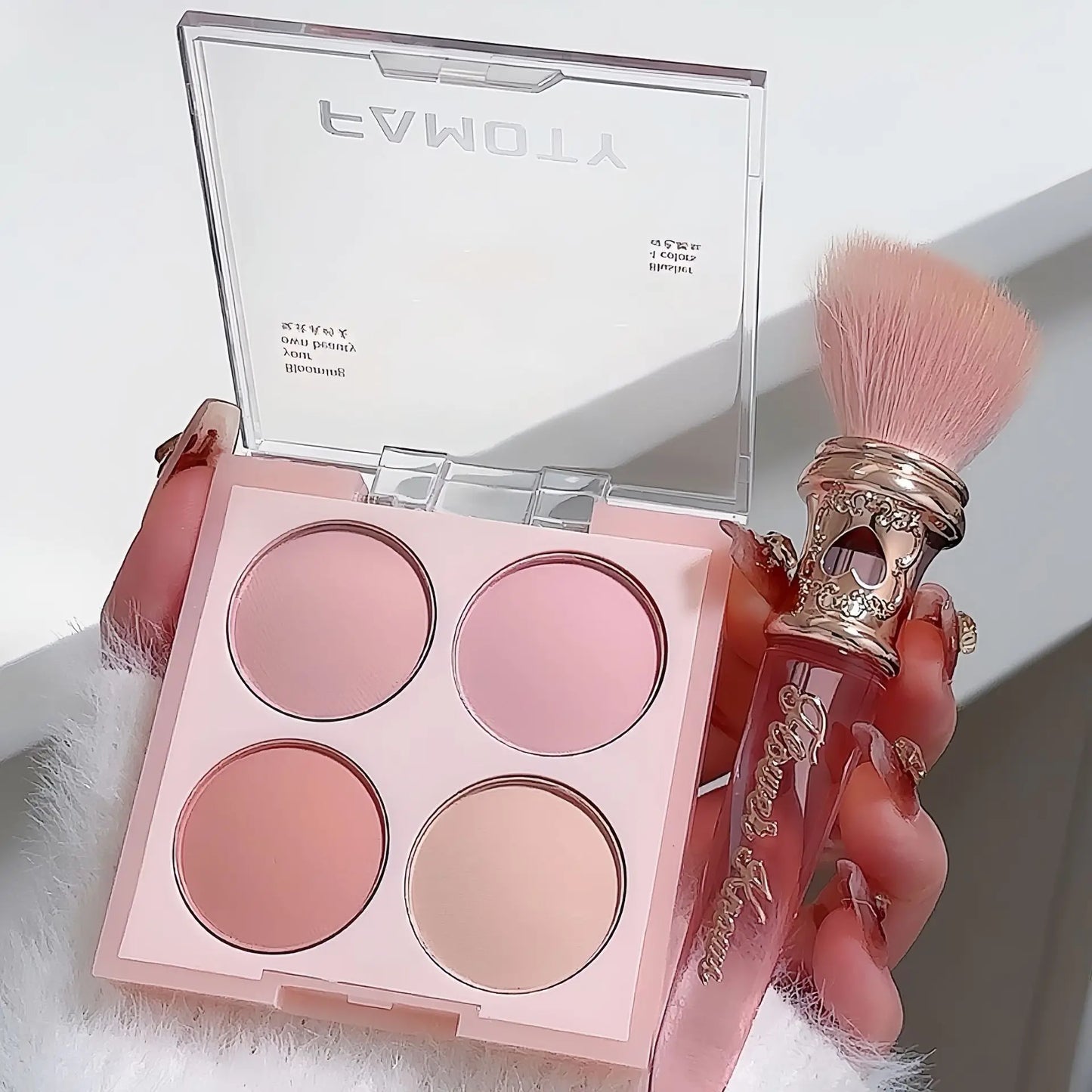 4 Colors Blush Powder Face Makeup Sweet Warm Colors Matte Cheek Powder Facial Beauty Cosmetic Makeup Blush