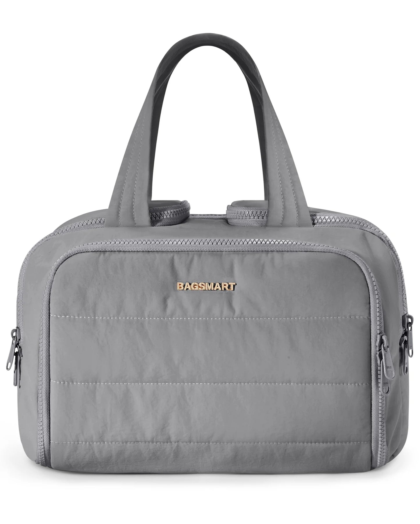BAGSMART Large Capacity Travel Toiletry Bag Opening Makeup Bag Portable Cosmetic Storage Bag With Handle For Accessories Toiletr