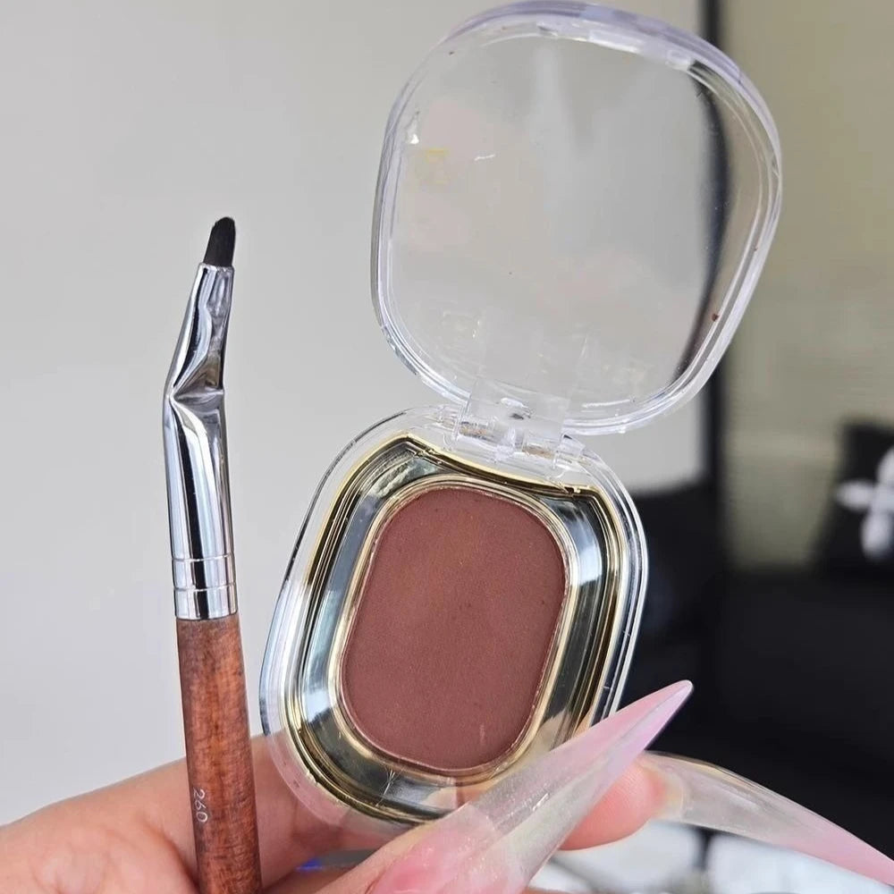 Single Color Coral Brick Eyeshadow Palette Matte Waterproof Pigmented Red Brown Eyeliner Powder Under Eye Aegyo-sal Makeup