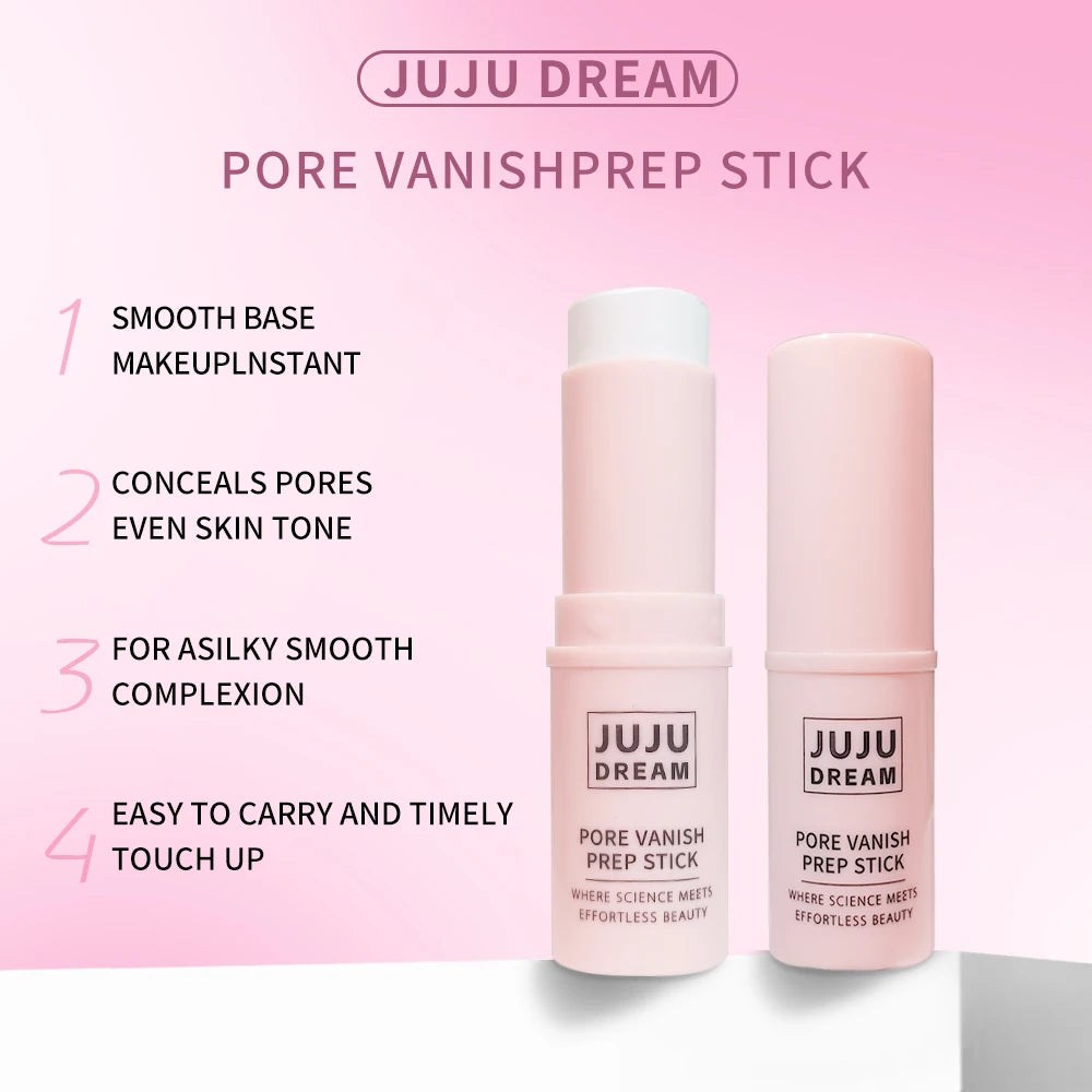 Face Primer Stick, Matte Priming Makeup Blur Stick, Hydrating Primer Face Shimmer Stick Cover Pores Oil Control & Lightweight