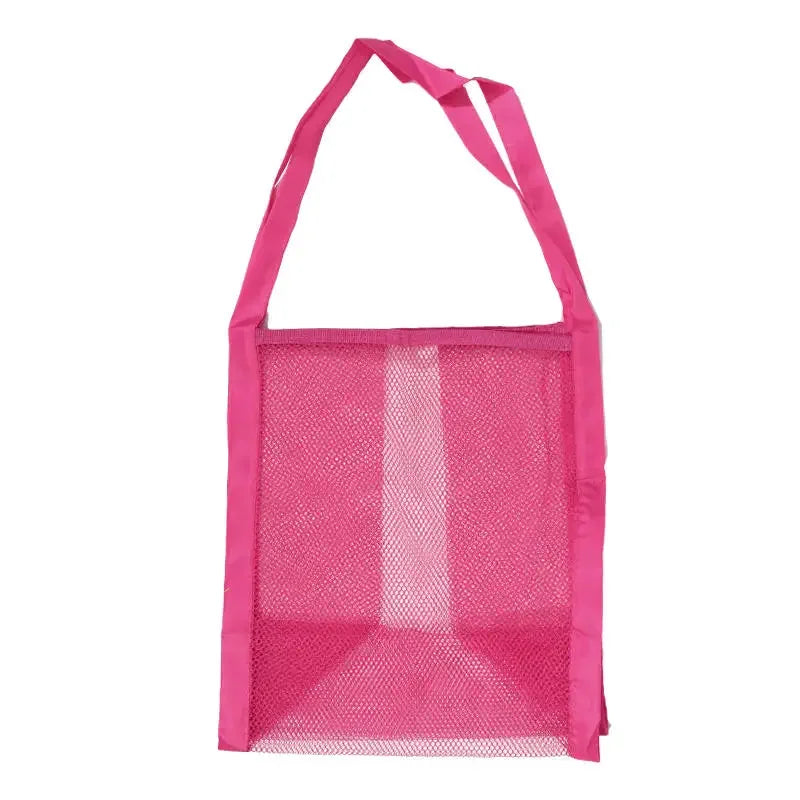 Handheld Large Capacity Portable Breathable Foldable Mesh Storage Bag Sand Away Beach Bag For Toys Outdoor Swimming