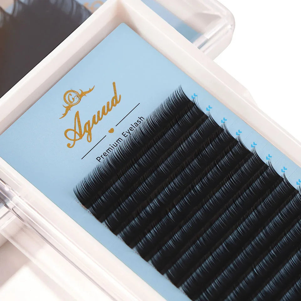 AGUUD J B C D Volume Individual Eyelash Extension Lashes Matte Black Natural Soft 5-7mm Lower Lash Bottom Silk Makeup Lash Cilos