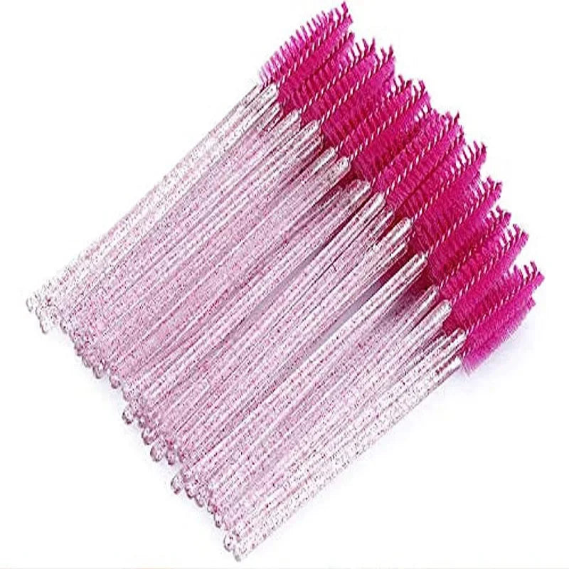 300Pcs Disposable Eyelash Brushes, Spiral Eyebrow Brushes, Makeup Tools