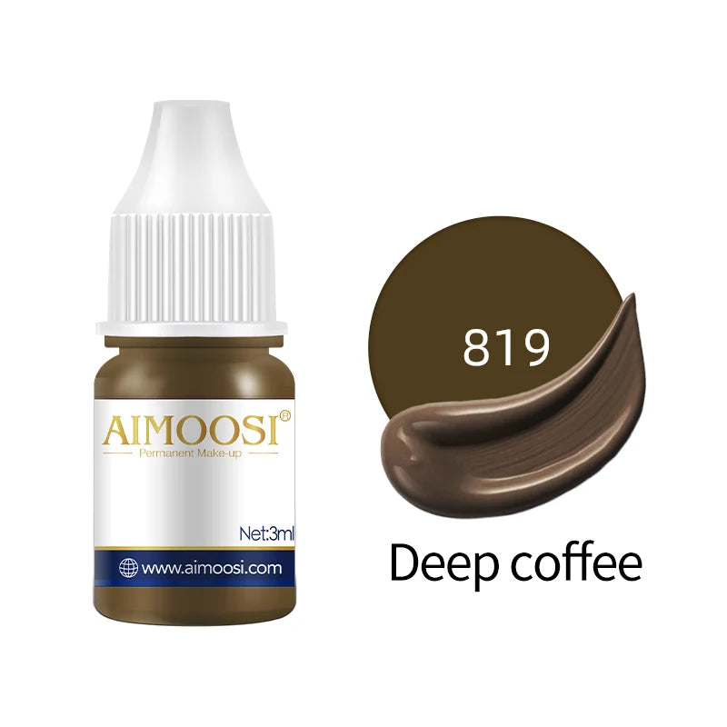 AIMOOSI Lip Tattoo Ink for Semi Permanent Makeup Nano Eyebrows Microblading Pigment 3ML Beauty Health Tattoo Supplies