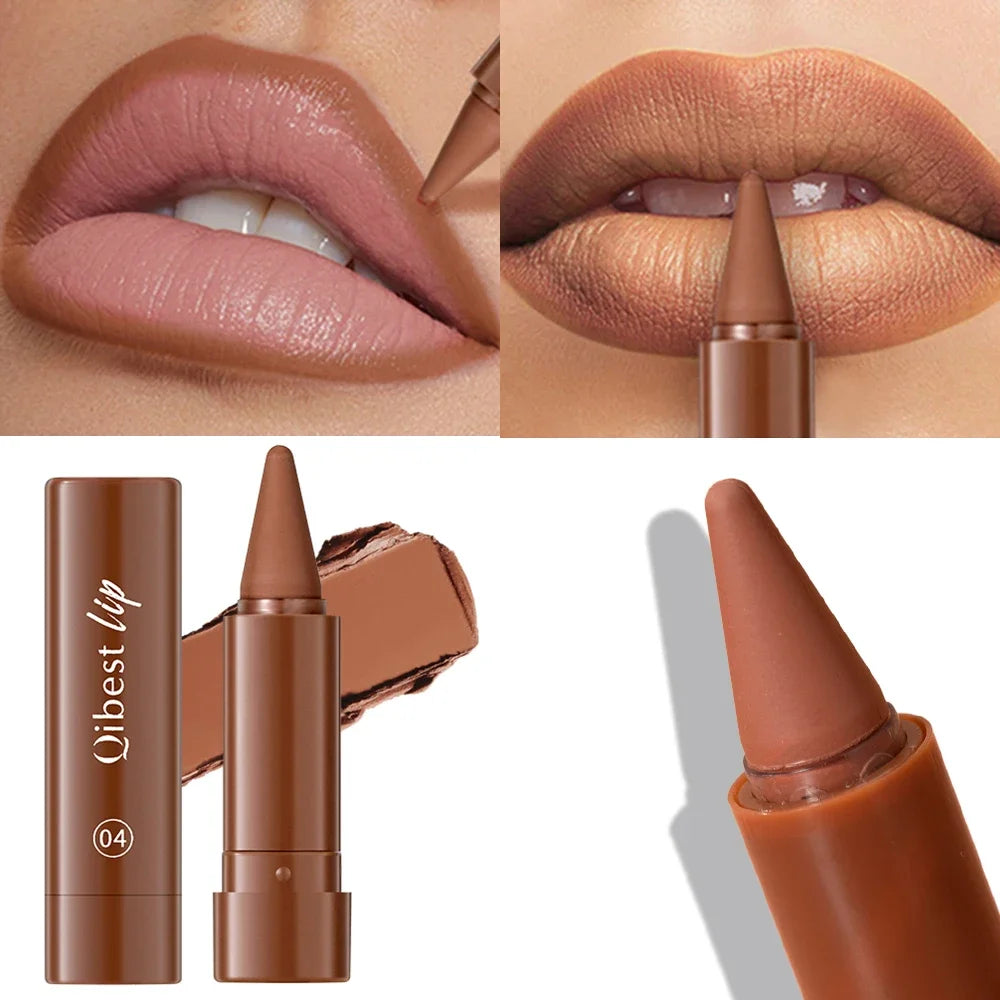 Lipstick Contouring Pencil Lip Liner 6 Color Velvet Matte Waterproof Long Lasting Smudge Proof Lip Stick Lips Makeup Cosmetic