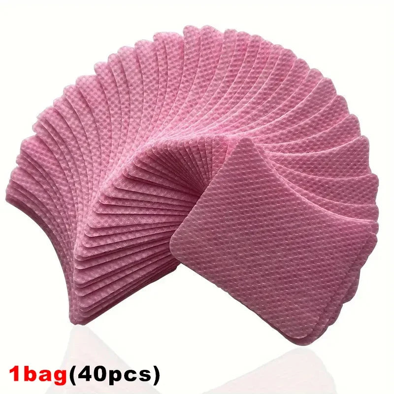200/40Pcs Disposable Cotton Eyelashes Patch Sticker For Removing Eyelashes Under Eye Paper Patches Cleaning Tool Makeup Supplies