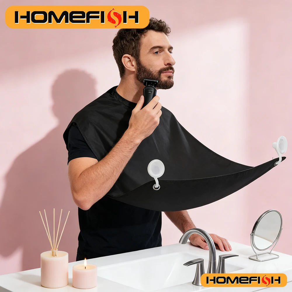 Men's Bathroom Shaving Aprons Beard Shaving Apron Care Bib Face Shaved Hair Adult Bibs Shaver Cleaning Hairdresser