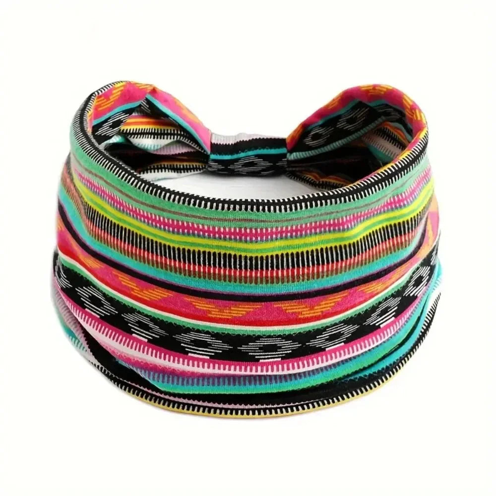 Wide Elastic Headband Hairband Pilates Yoga fitness Running Cycling Sweatband Turban Makeup Hair Hoop Makeup Headwrap for Women