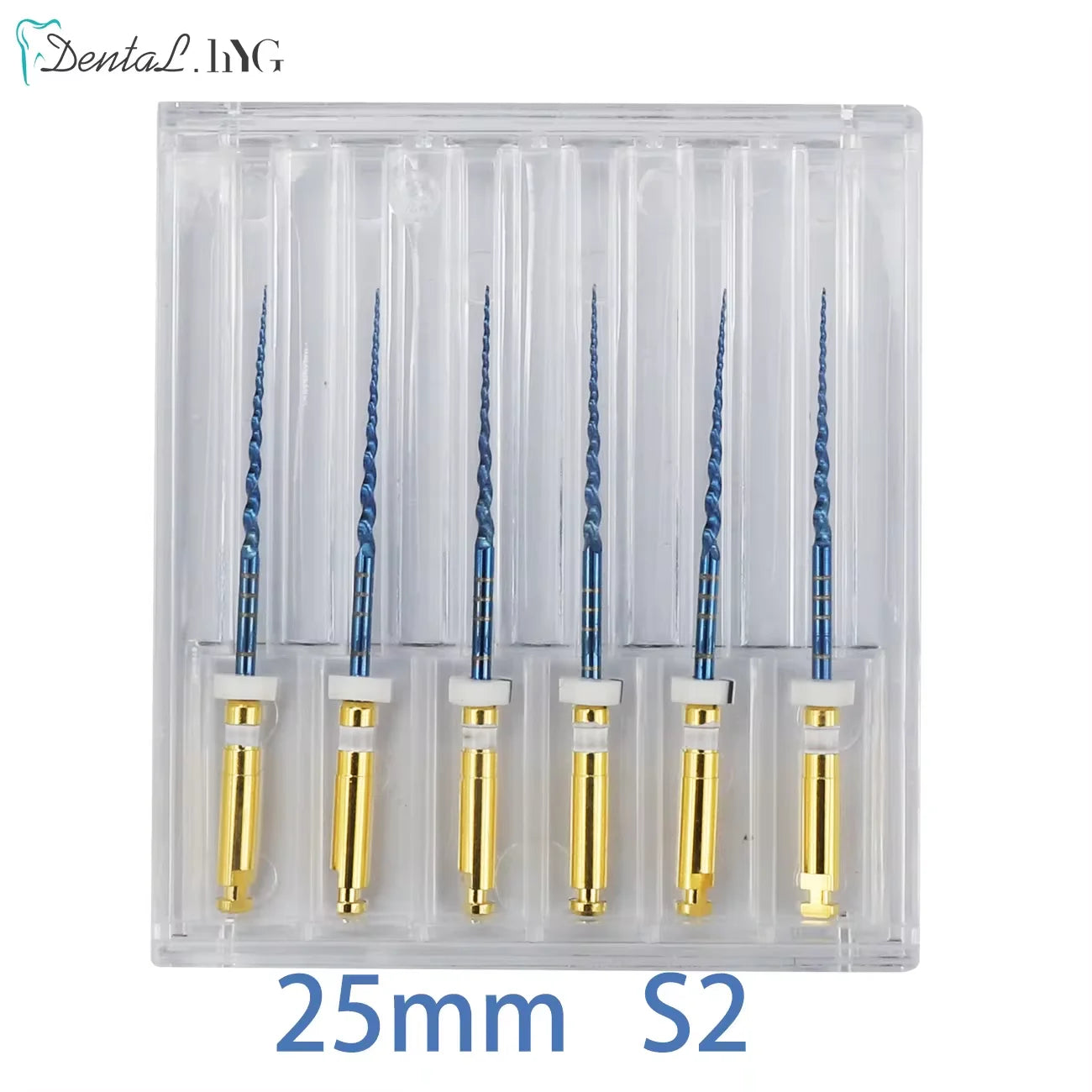 Dental Root Canal File Gold Endo Rotary Super Files Golden Endodontic Files 21mm 25mm Nickel Titainium Instrument Dentistry