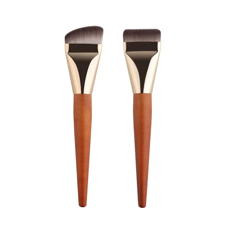1/2pcs Ultra Thin Foundation Brush Soft Hair Thin Face Contour Brush Flat Contour Brush Blending Foundation Cream Makeup Brushes