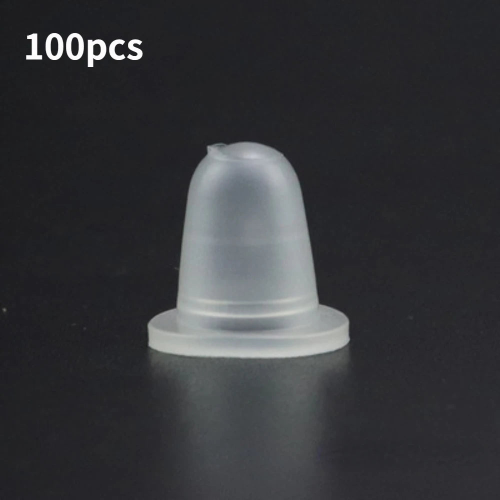 100pcs Silicone Tattoo Ink Cups Disposable Microblading Tattoo Permanent Makeup Pigment Holder Container Caps S/L Size Supply