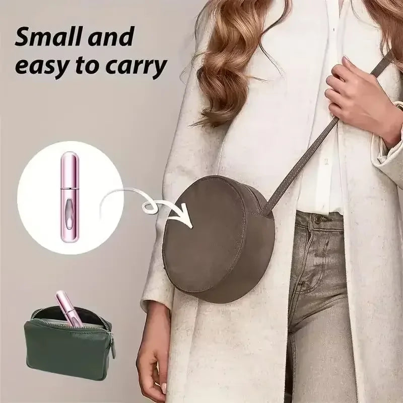 Refillable Perfume Spray Atomizer Aluminum Perfume Spray Scent Pump Perfume Atomizer Refillable Mini Bottle for Travel