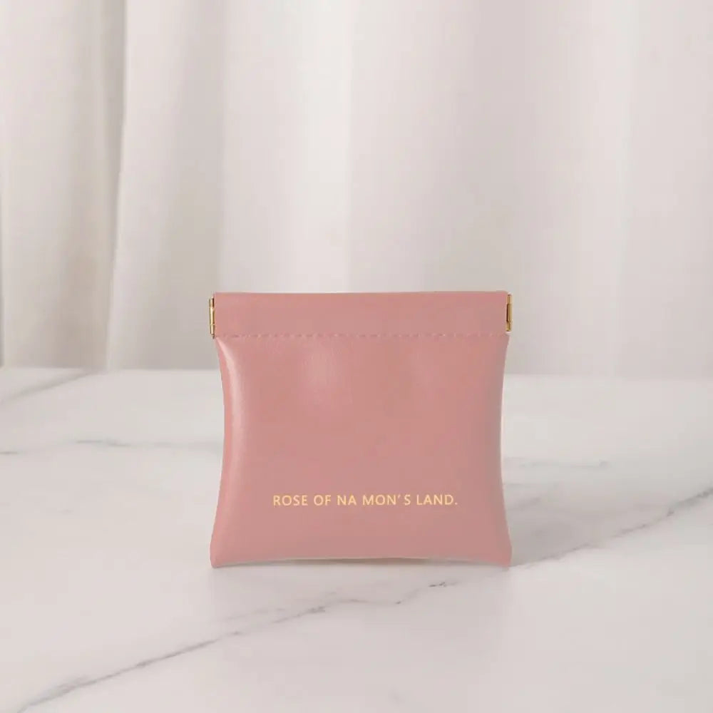 Fashion Simple Lipstick Makeup Bag Portable Mini Cosmetic Organizer Pouch PU Travel Jewelry Handbag Key Small Bags Storage Bag