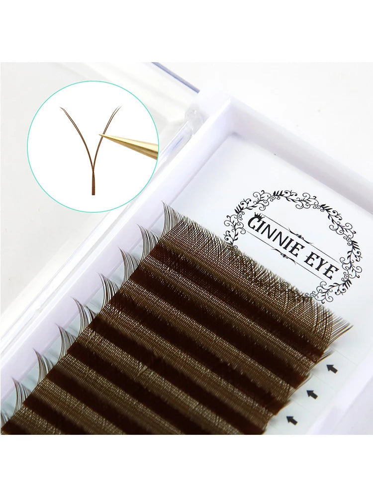 YY Lash Extensions Y Shape Volume Eyelash 3D Faux Cil Premade Fans Lash Cluster Makeup Classic Individual Eyelash Bundle CIlios
