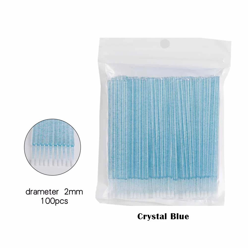 100Pcs Disposable MicroBrush Lash Cotton Swab Eyelash Extension Glue Cleaning Brushes Applicator Sticks Makeup Tools Wholesale