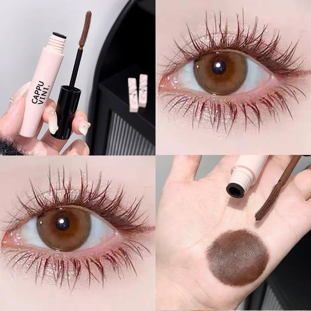 Black Brown Lash Eyelash Extension Mascara 3D Lengthening Natural Curling Eye Lashes Brush Beauty Makeup Long-wearing Mascara