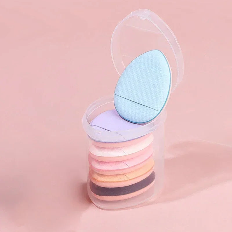5/10Pcs Mini Finger Puff Foundation Small Air Cushion Powder Sponge Face Concealer BB Cream Cosmetic Applicator Makeup Tools