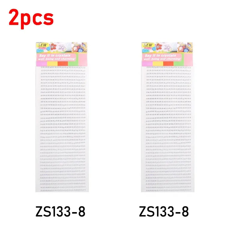 New 3mm Rhinestones for Face Makeup Crystals Bright Face Jewelry Gems Stickers Children's Stickers Adhesive Glitters for Face
