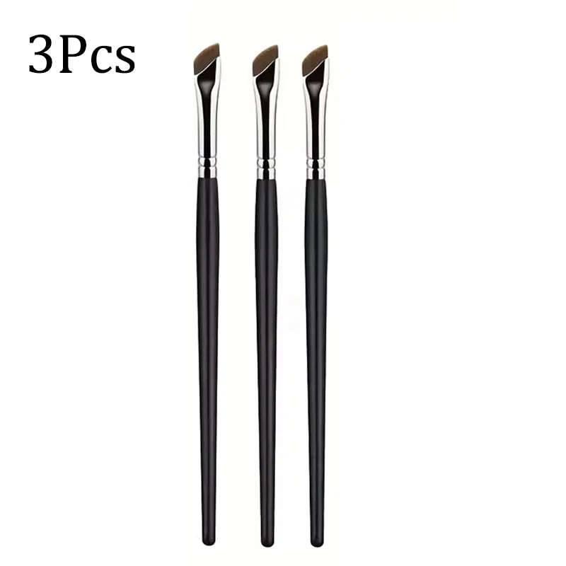 5/1pcs Sickle Eyeliner Brush Ultra Thin Oblique Angle Flat Head Eyebrow Brush Knife Edge Makeup Brush Liquid Eyeliner Brushes