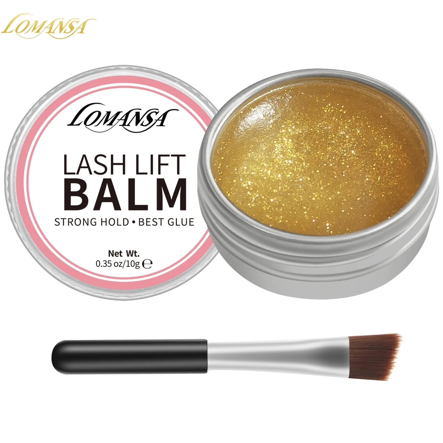 Lomansa NEW 10g Eyelah Lift Glue Lash Adhesive Glue Balm Fruit Flavor 2 in 1 Lifting Curling Adhesive For Lash Perm Makeup Tool