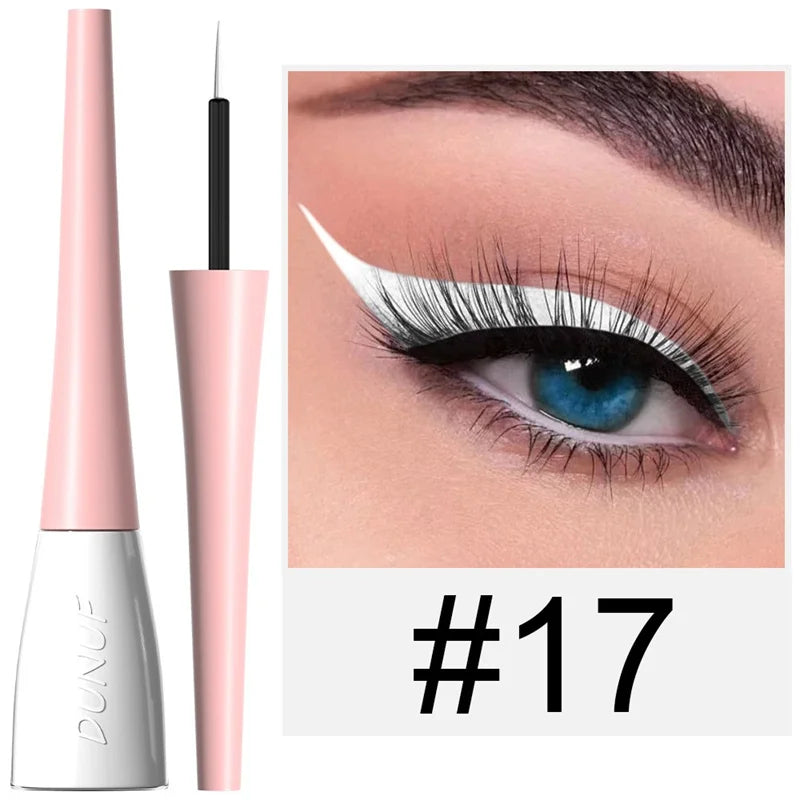 18 Colors Matte Colorful Liquid Eyeliner Pencil Waterproof Lasting Makeup Liquid Eye Liner Blue Green Yellow Eyes Cosmetics Pen