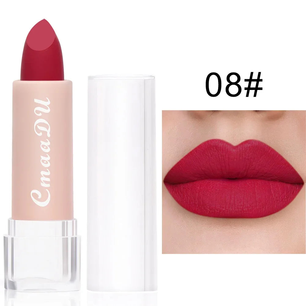 15Color Lipstick Lip Makeup Sexy Woman Velvet Matte Lipgross Tint for Lips Long Lasting Waterproof Non-stick Cup Lip Cosmetics