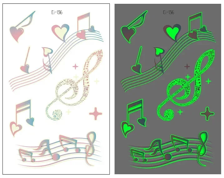 Fairy Butterfly Wings Shiny Tattoo Sticker Waterproof Eyes Face Hand Body Art Fake Tattoos Women Makeup Dance Music Festival