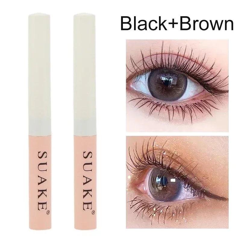 Black Brown Ultra-fine Mascara 3D Lengthens Eyelashes Extra Volume Waterproof Natural Lashes Female Makeup Korean Cosmetics