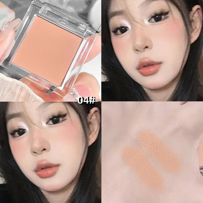 White Jade Color Eyeshadow Matte High Gloss Eyeshadow Makeup Palette Soft Brightening The Face Matte Velvet Eye Shadow Powder